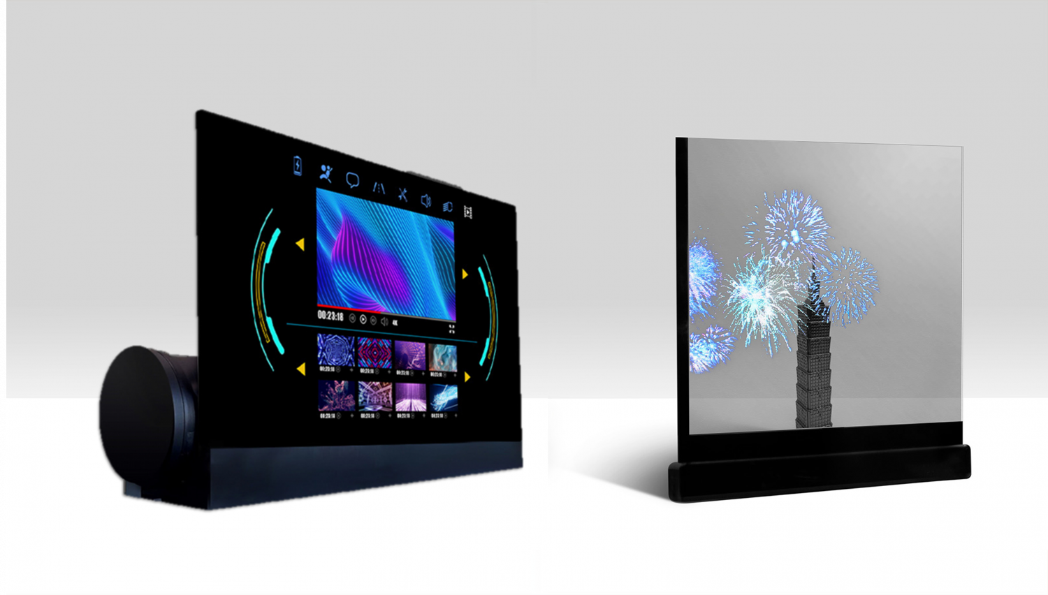 可卷式、折迭性、高透明